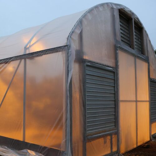 20’ Wide Hoop House Greenhouse, Auto Light Dep by Fullbloom Light Dep